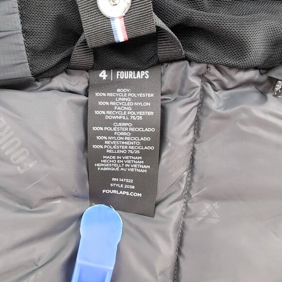 4 Laps FourLaps Black Women's Cover Down Jacket Goose Down Puffer - Size S - NWT - Picture 6 of 16